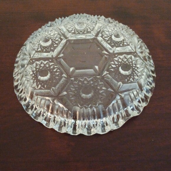 Two Vintage Crystal Ashtrays from Italy - Picture 4 of 6